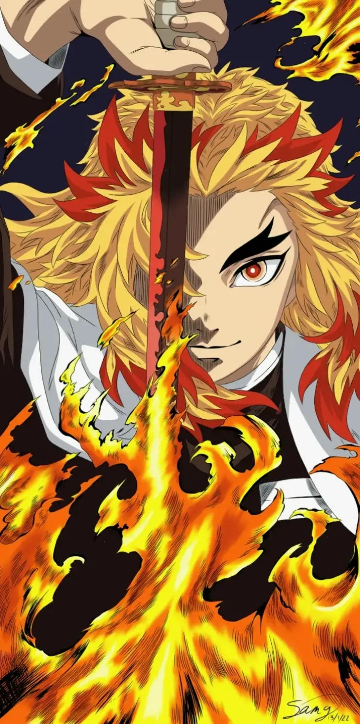 Kyojuro Rengoku: Nhân vật nổi bật từ Kimetsu no Yaiba, với câu chuyện anh hùng và sức mạnh phi thường khiến fan say mê.