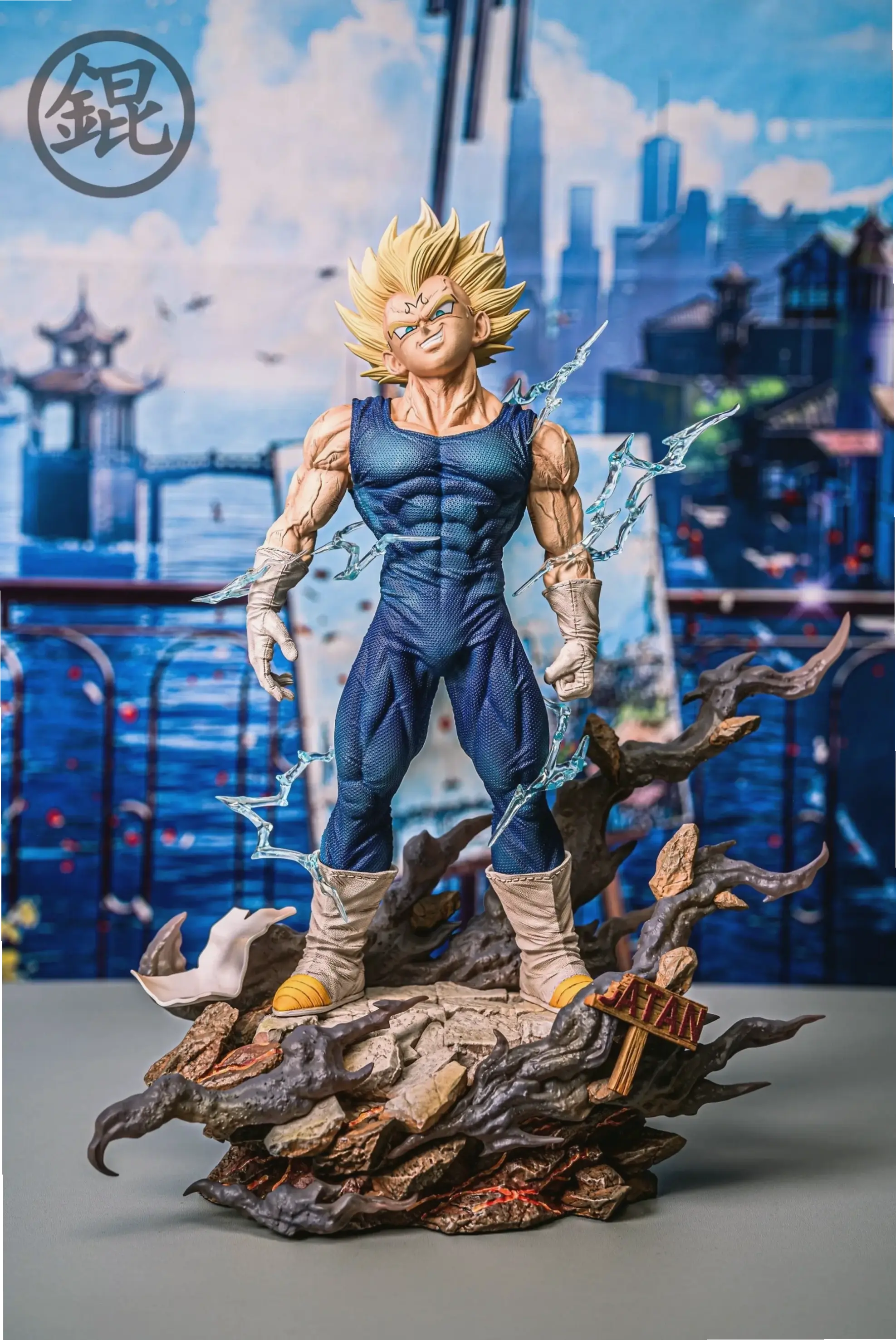 Majin Vegeta với sức mạnh ma quái, biểu tượng phản diện đáng sợ trong series 7 viên ngọc rồng kinh điển.