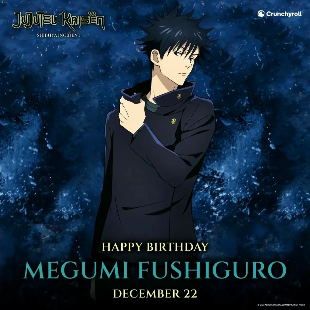 Megumi birthday: Sinh ngày 22 tháng 12, chúc mừng pháp sư tài năng của series Jujutsu Kaisen!