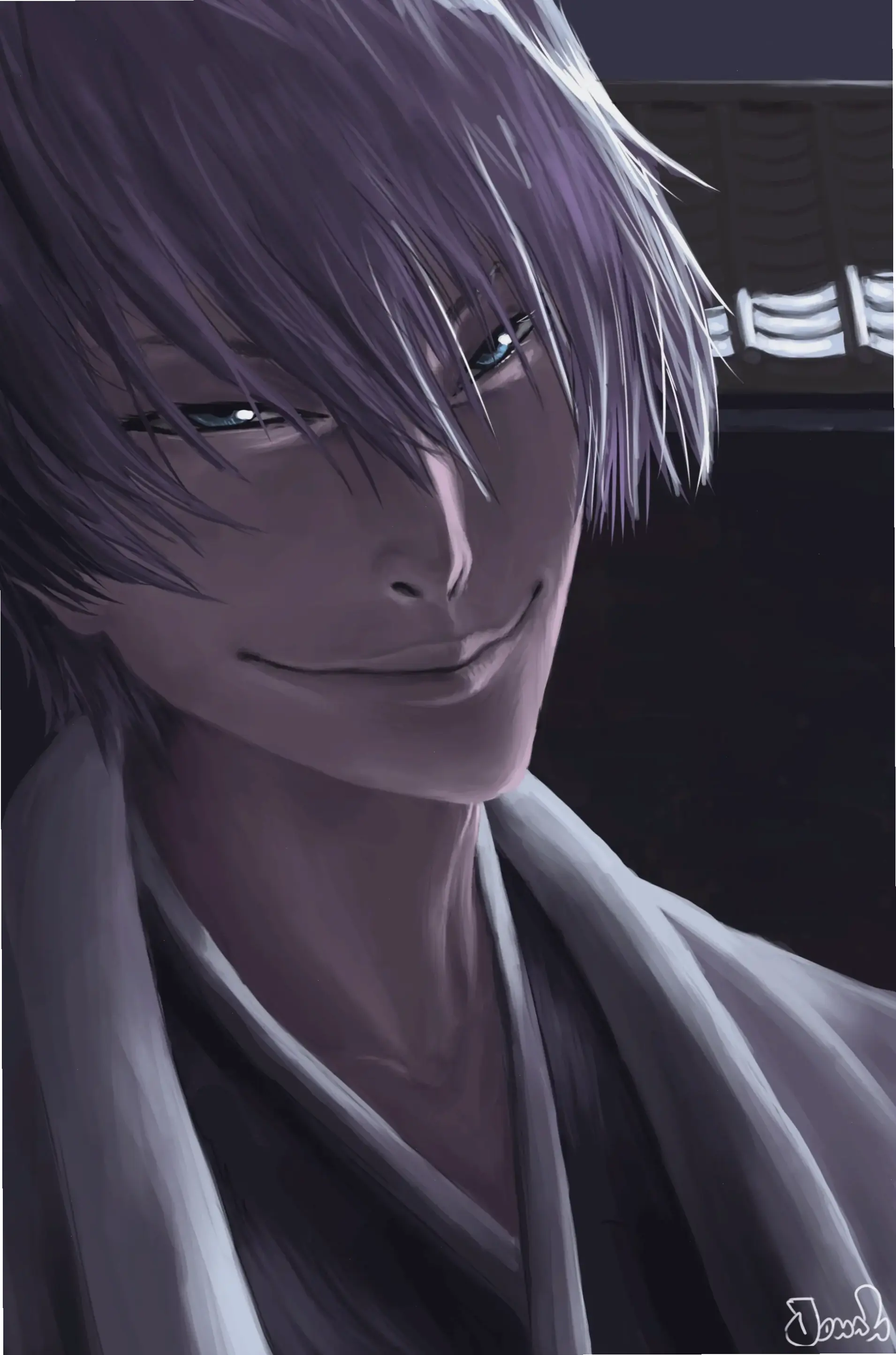 Nghệ thuật Gin Ichimaru: Các bức tranh fanart đẹp mắt, tôn vinh nhân vật Bleach.