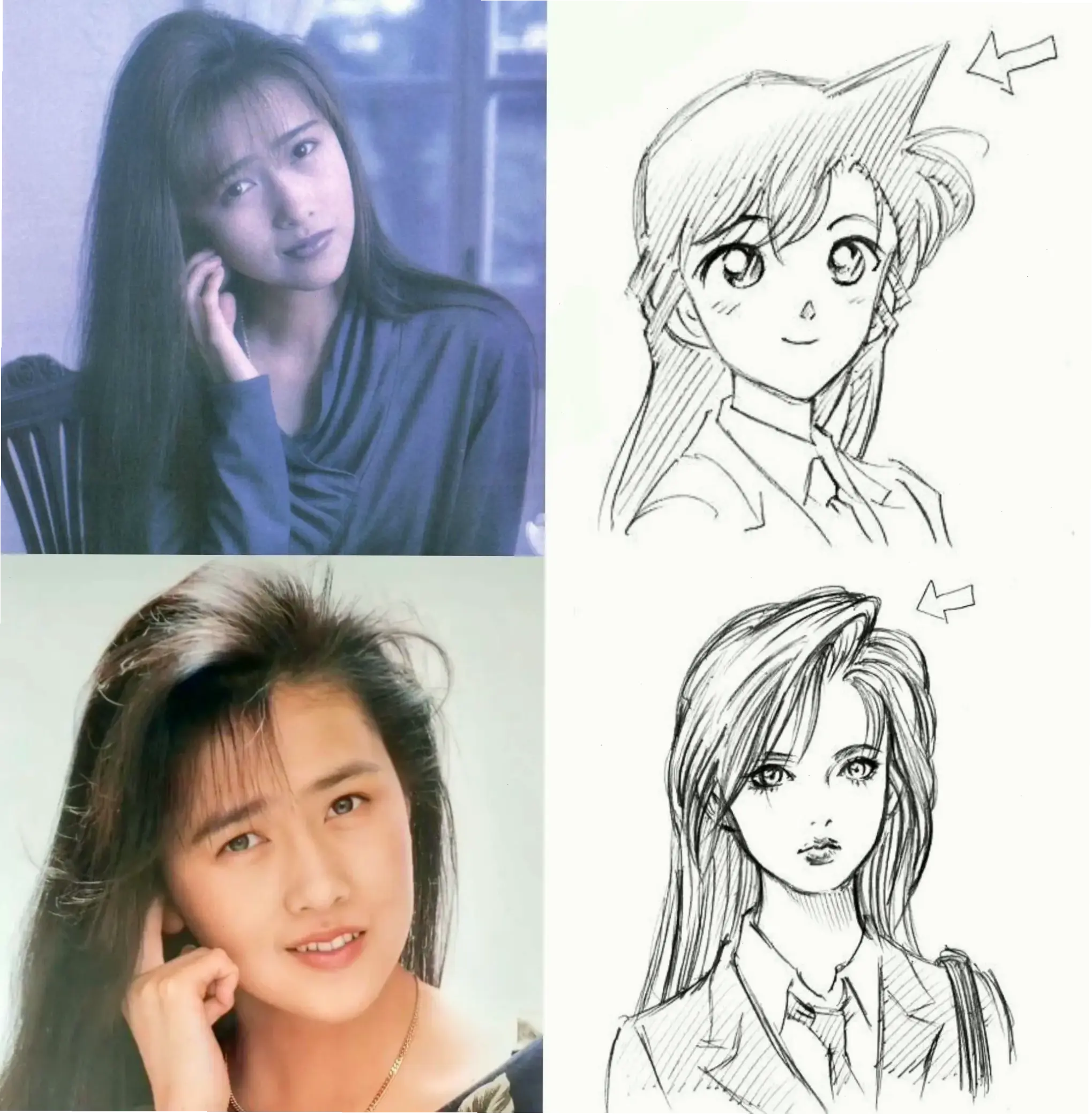 Phong cách tóc Ran Mori thanh lịch, biểu tượng của sự nữ tính và mạnh mẽ.