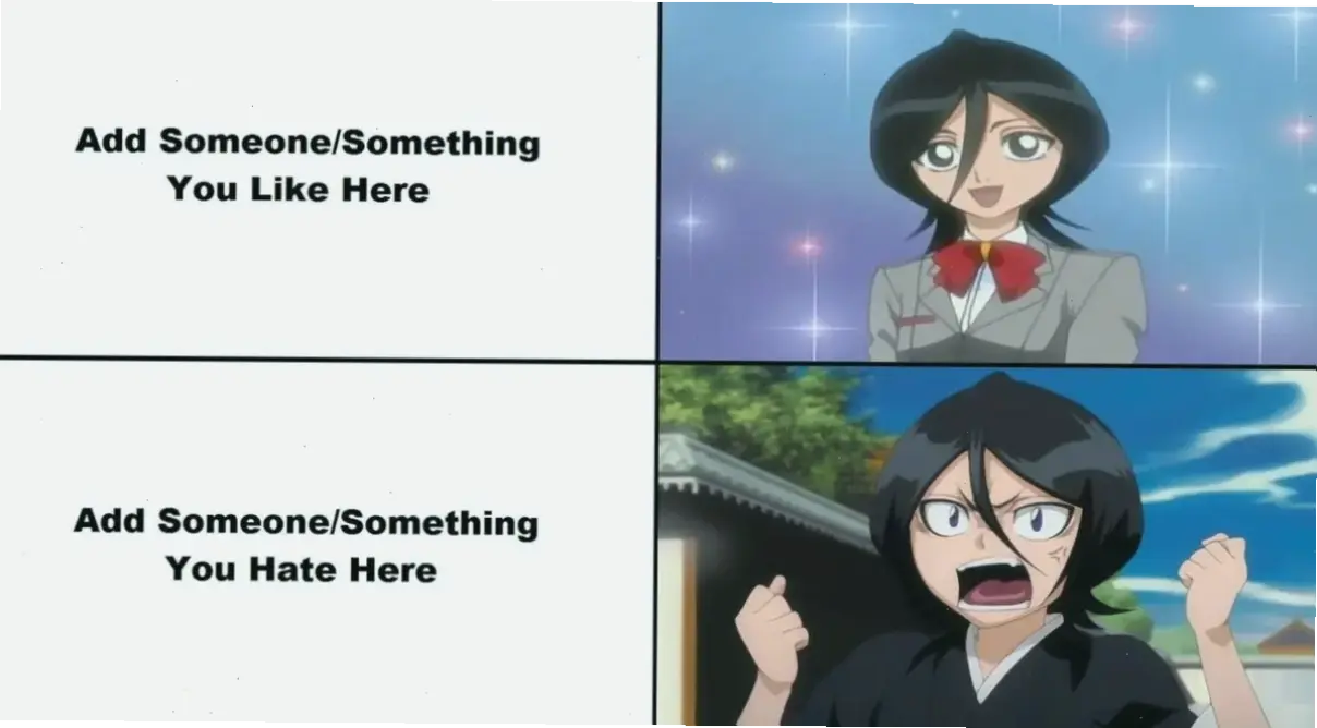 Rukia Meme: Các hình ảnh hài hước về Rukia lan truyền, mang lại niềm vui cho cộng đồng fan anime.