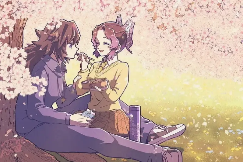 Shinobu Kochou x Giyuu: Câu chuyện lãng mạn giữa nữ dược sư và kiếm sĩ, đầy bất ngờ và cảm xúc mạnh mẽ!