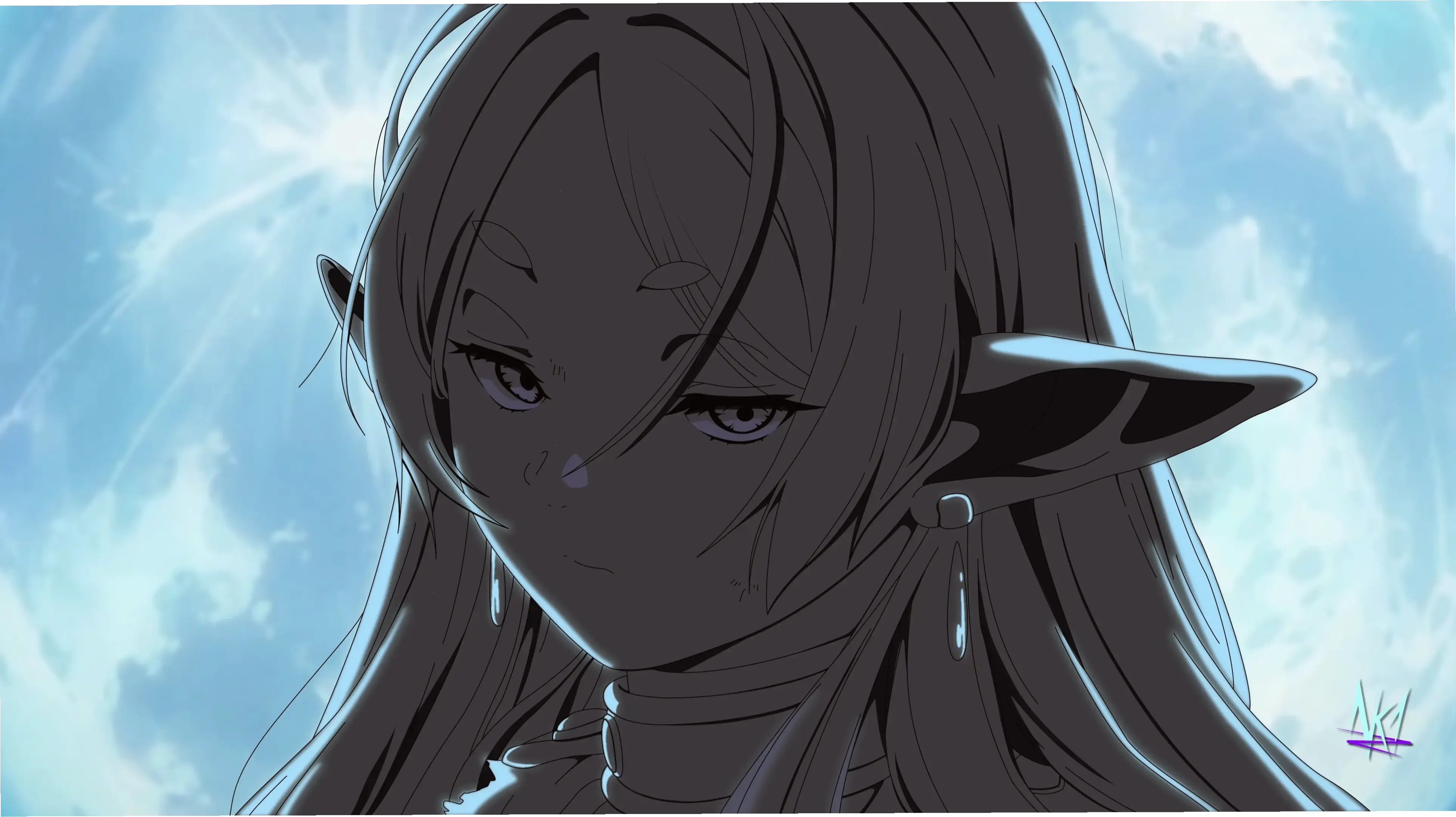 Sử dụng frieren hình nền để trang trí thiết bị, với hình ảnh pháp sư tiễn táng mang lại cảm hứng hàng ngày.