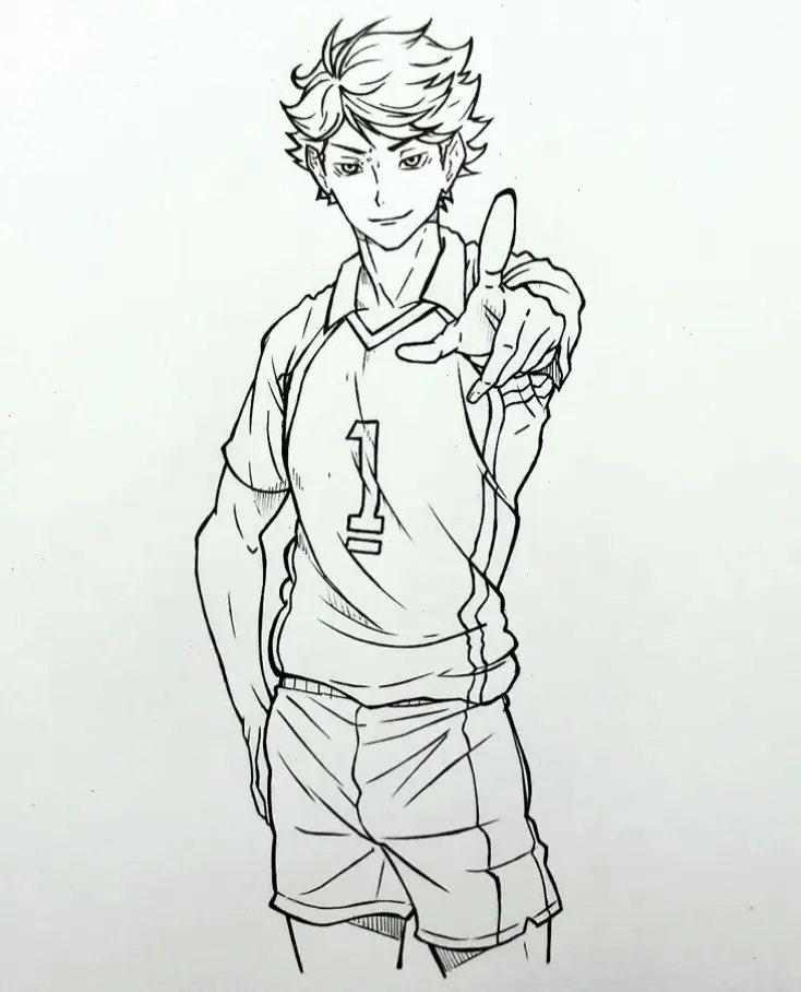 Tooru Oikawa: Ngôi sao bóng chuyền Haikyuu, luôn tỏa sáng với nụ cười và chiến thuật thông minh, một biểu tượng thực thụ!