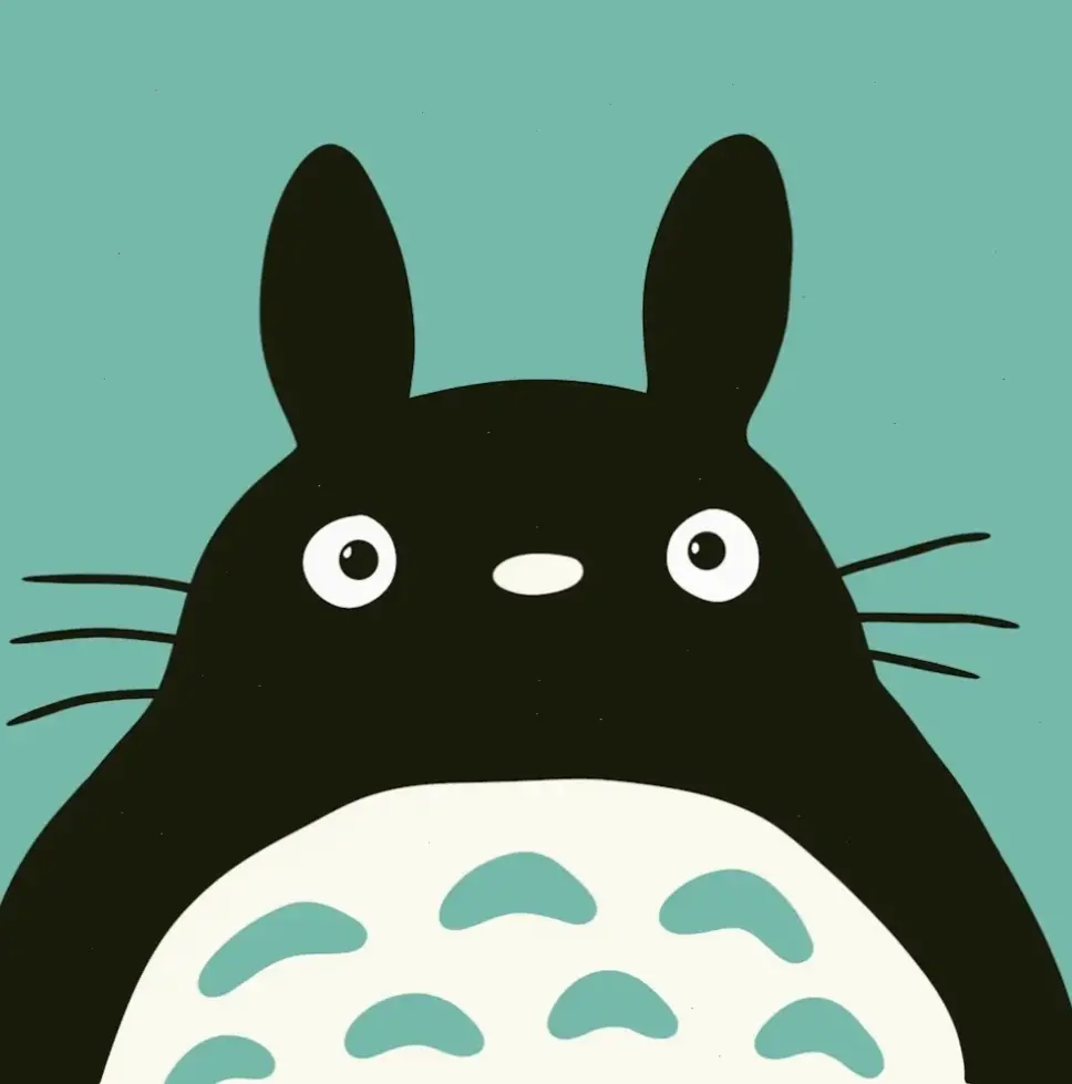 Totoro avatar dễ thương, lý tưởng cho mạng xã hội, thể hiện sự yêu thích Ghibli một cách sáng tạo và hấp dẫn!