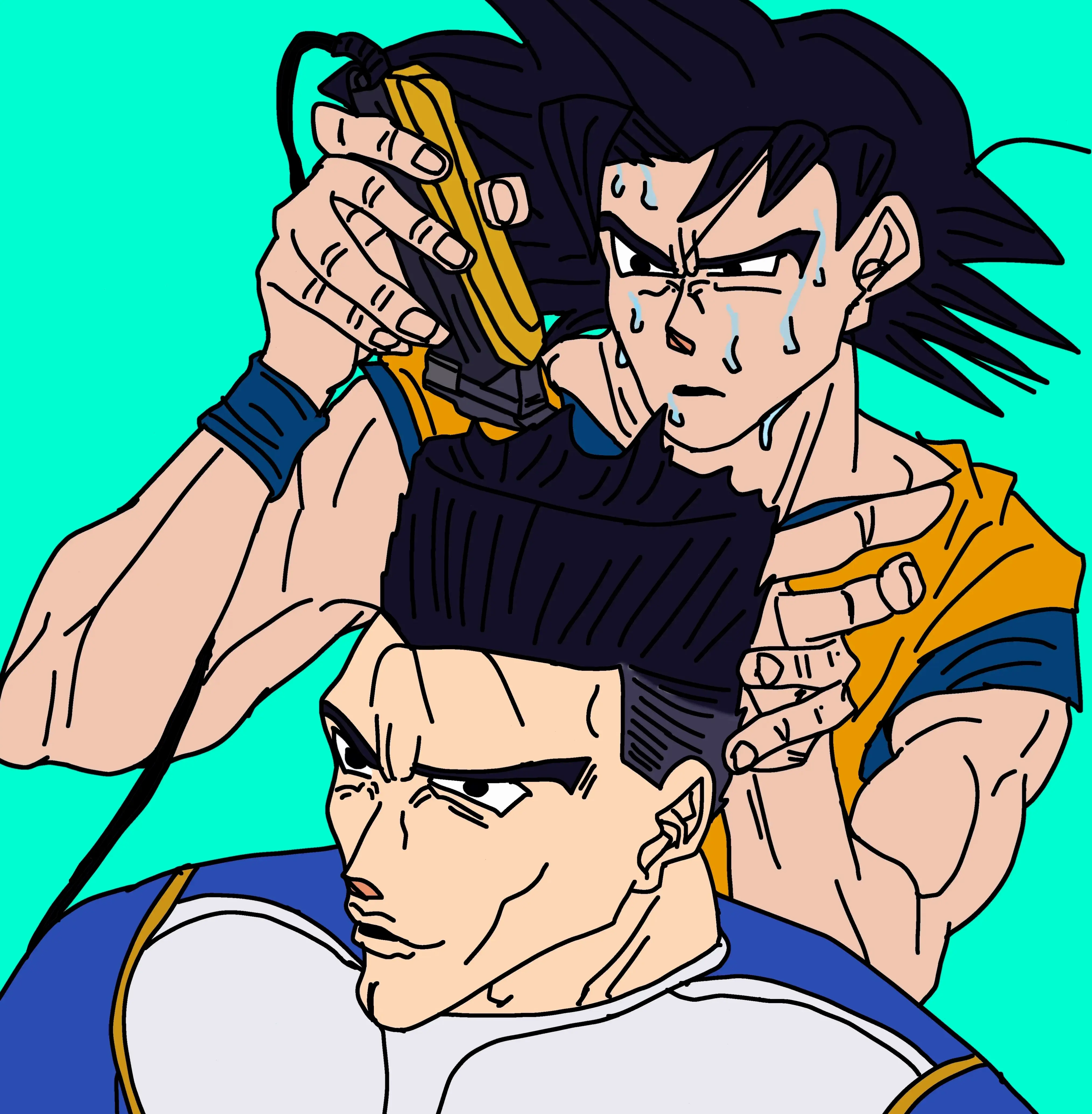 Vegeta haircut với kiểu cắt độc đáo, làm nên phong cách chiến binh bất bại trong Dragon Ball.
