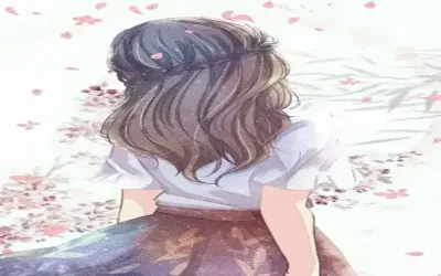 Hình ảnh độc đáo: Cô gái Anime buồn quay lưng, đầy cảm xúc và bí ẩn.