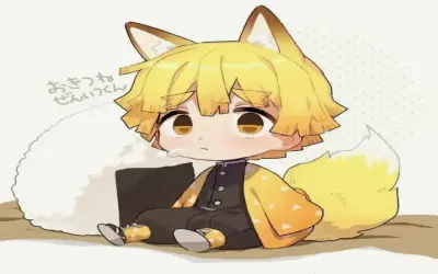 Hấp Dẫn Ngắm Ngay Ảnh Zenitsu Chibi Cute Độc Đáo!