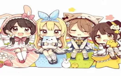 Click to see the unique avatar of four adorable friends!