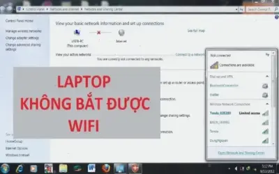 Tại sao máy tính không tìm được WiFi? Khắc phục ngay!