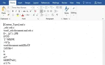 Cách sửa lỗi file Word bị mã hóa đơn giản và nhanh chóng