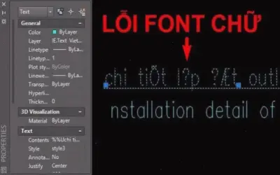 Cách sửa lỗi font chữ trong CAD: Hướng dẫn nhanh!