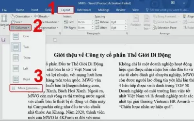 Cách Sửa Lỗi Chia Cột Trong Word - Hướng Dẫn Dễ Dàng