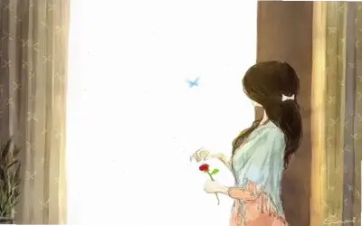 Khám phá hình ảnh độc đáo của cô gái anime quay lưng, đầy sức hút bí ẩn!