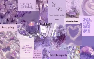 Hình nền máy tính màu tím dễ thương, độc đáo, hấp dẫn và thôi thúc nhấp chuột!