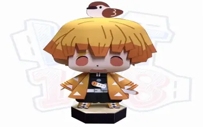 Khám Phá Hình Zenitsu Chibi 3D Độc Nhất Và Hấp Dẫn!