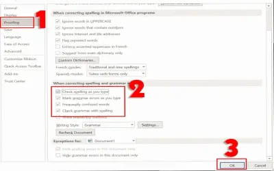 Hướng dẫn tắt sửa lỗi chính tả trong Microsoft Word dễ dàng!