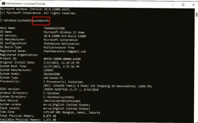 Cách kiểm tra cấu hình laptop nhanh và hiệu quả!