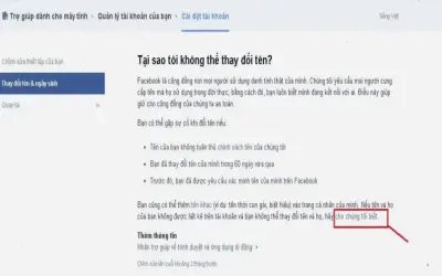Cách đổi tên Facebook trên laptop: Hướng dẫn nhanh siêu dễ!