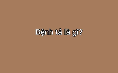 Bệnh tả là gì?