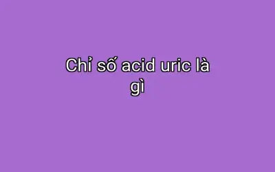 Chỉ số acid uric là gì