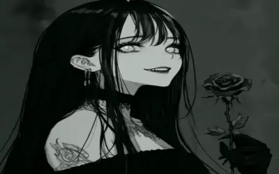 Khám phá Avatar Gothic Đen Trắng Độc đáo, Hấp dẫn Ngay!