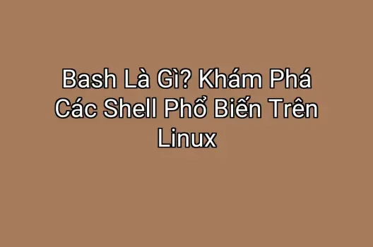 Bash Là Gì? Khám Phá Các Shell Phổ Biến Trên Linux