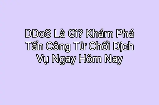 DDoS Là Gì? Khám Phá Tấn Công Từ Chối Dịch Vụ Ngay Hôm Nay