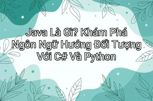 Java Là Gì? Khám Phá Ngôn Ngữ Hướng Đối Tượng Với C# Và Python