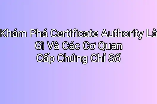 Khám Phá Certificate Authority Là Gì Và Các Cơ Quan Cấp Chứng Chỉ Số