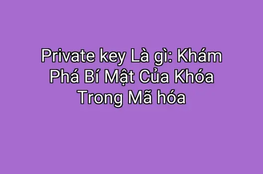 Private key Là gì: Khám Phá Bí Mật Của Khóa Trong Mã hóa