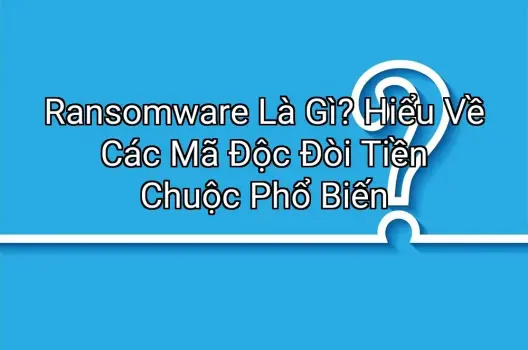Ransomware Là Gì? Hiểu Về Các Mã Độc Đòi Tiền Chuộc Phổ Biến