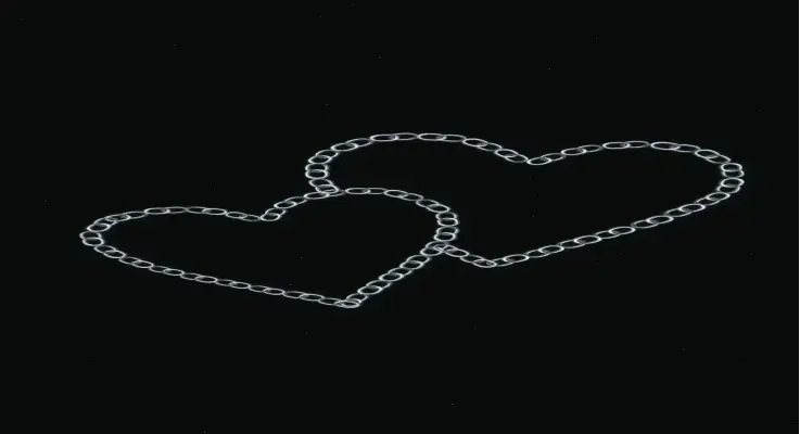 Khám Phá Ảnh 2 Trái Tim Trên Nền Đen Đầy Mê Hoặc!