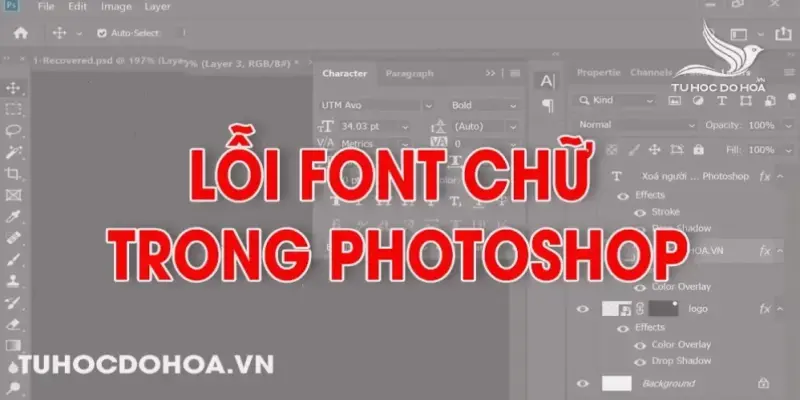 Hướng dẫn sửa lỗi font chữ Photoshop CS6 nhanh chóng!