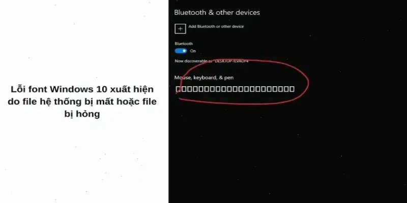 Hướng dẫn sửa lỗi font chữ Windows 10: Khắc phục nhanh!