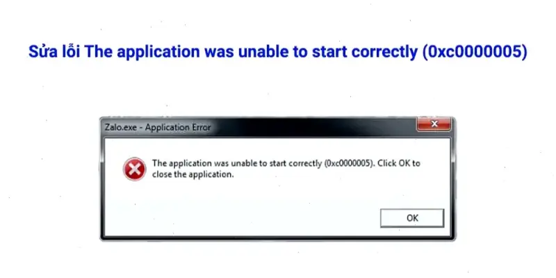Cách Đơn Giản Sửa Lỗi Application Error Ngay Bây Giờ