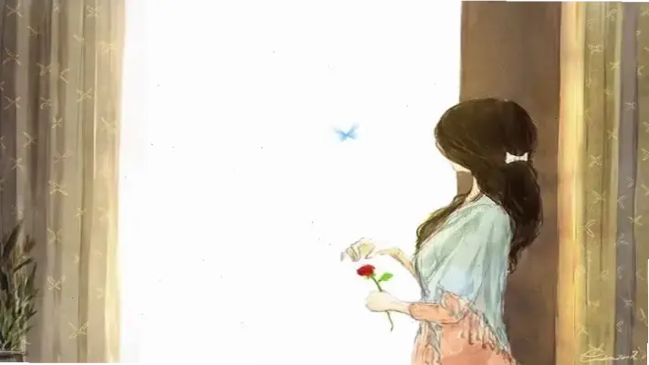 Khám phá hình ảnh độc đáo của cô gái anime quay lưng, đầy sức hút bí ẩn!