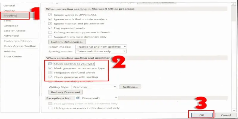 Hướng dẫn tắt sửa lỗi chính tả trong Microsoft Word dễ dàng!