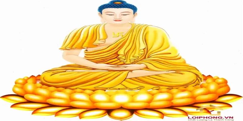 Ảnh Phật A Di Đà Trên Đài Sen