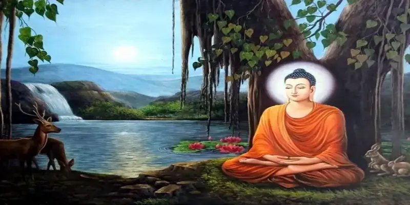 Ảnh Phật Thích Ca trên núi