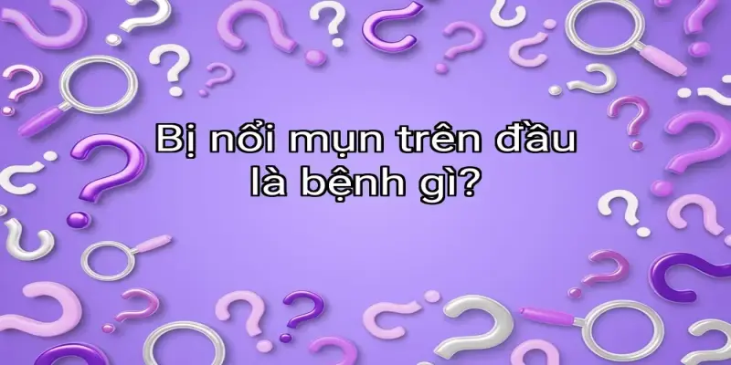 Bị nổi mụn trên đầu là bệnh gì?