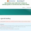 Hướng dẫn đăng nhập hệ thống tập huấn taphuan.csdl.edu.vn chi tiết 2026