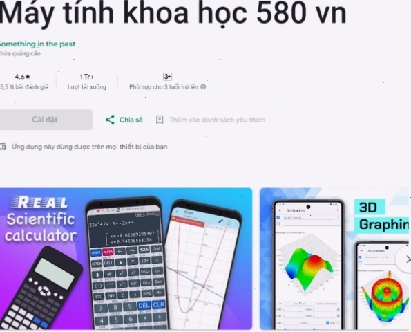 AI Scanner trên máy tính Casio 580 online hỗ trợ giải bài tập