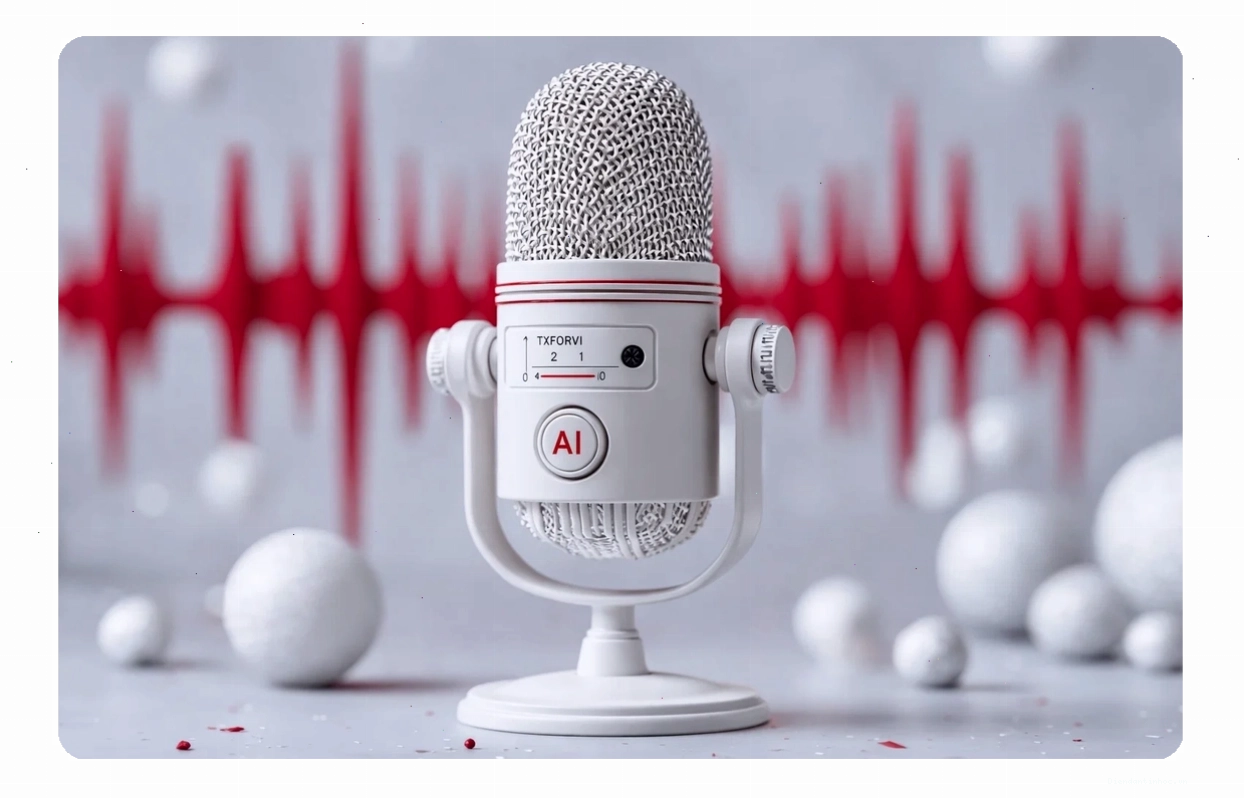 AI vocal splitter separating audio tracks.