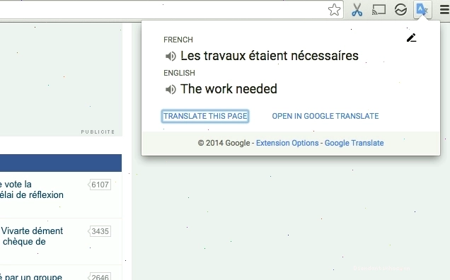 Ảnh chụp màn hình Google Dịch dịch văn bản trên ảnh