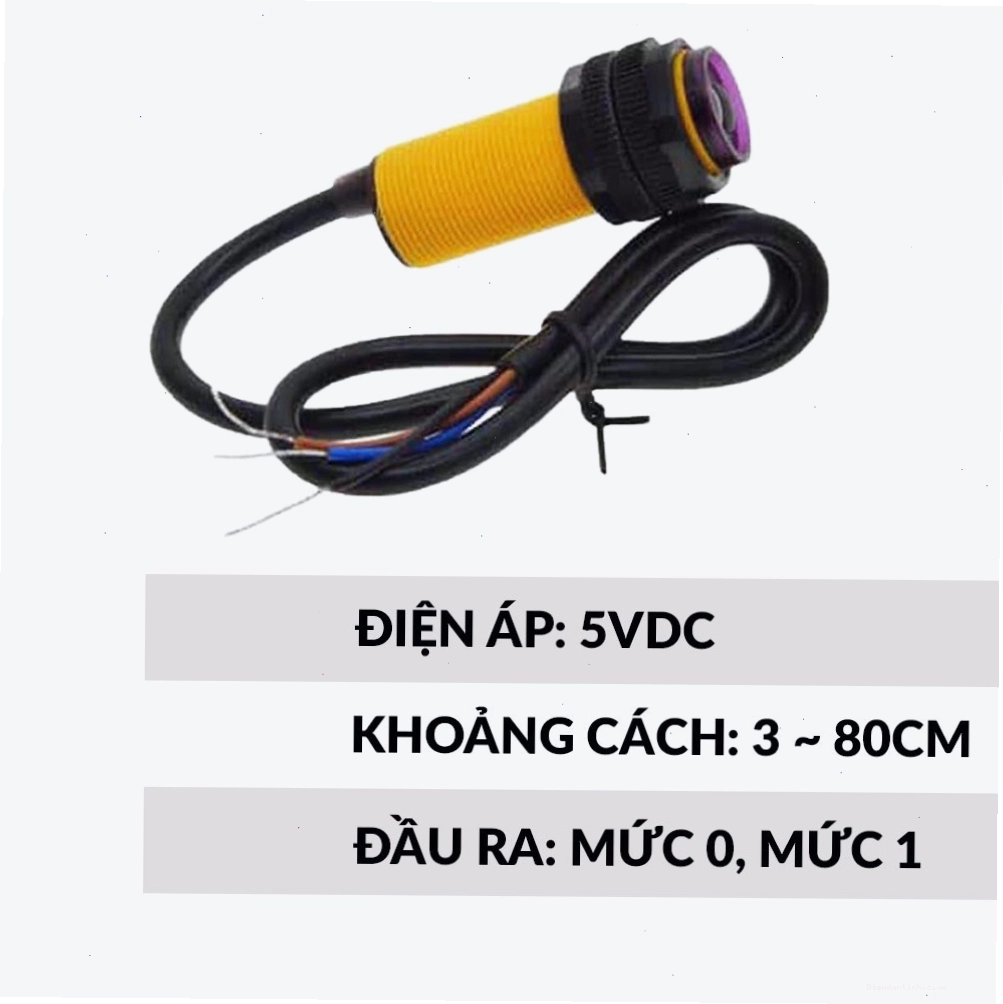 Ảnh minh họa các loại cảm biến vật cản hồng ngoại khác nhau