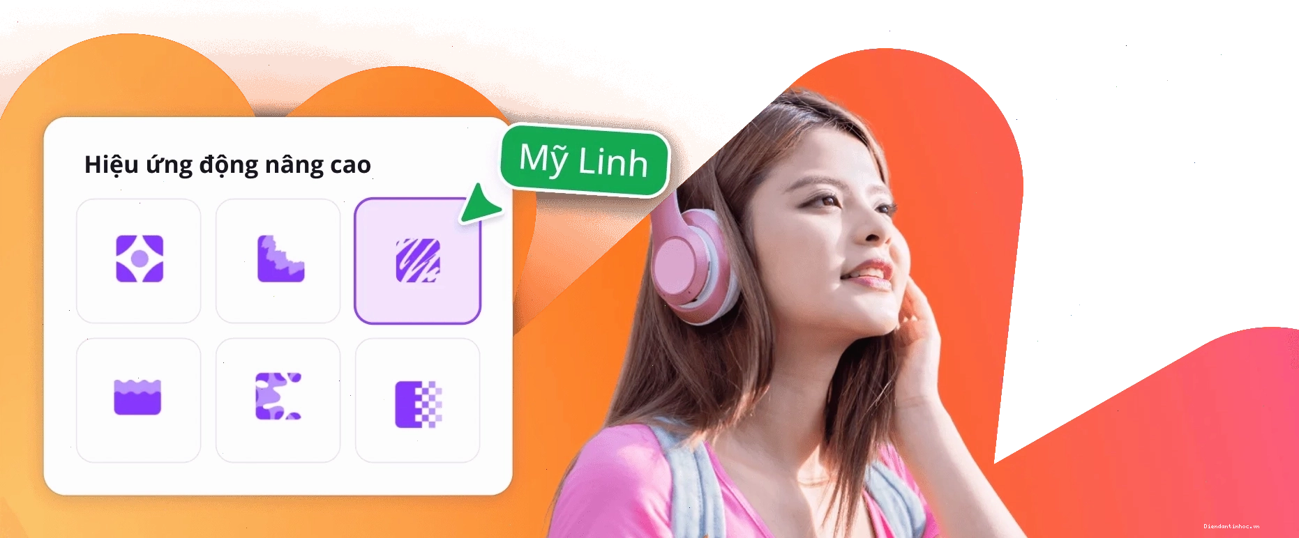 Áp dụng hiệu ứng động cho bài thuyết trình Canva