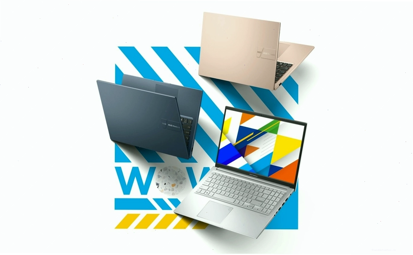 ASUS Vivobook 15 với thiết kế mỏng nhẹ và màu sắc trẻ trung