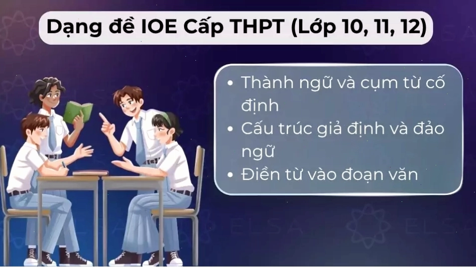 Bài tập viết lại câu trong IOE tiếng Anh cấp THCS và THPT